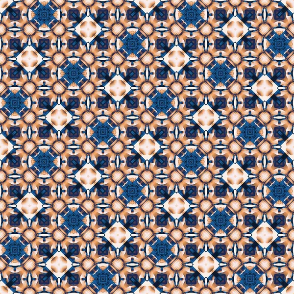 Seamless Coastal Blur Painterly Geometric Mosaic Effect Patchwork Blur Masculine – stockfoto