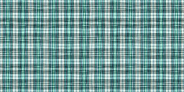  Seamless sailor flannel edging trim textile. Gingham blur rustic banner ribbon endless tape. Teal rustic coastal beach house border check fabric tile.