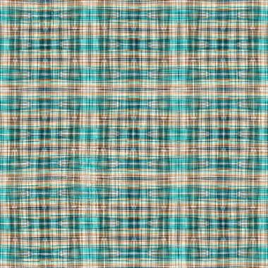  Seamless sailor flannel textile gingham repeat swatch.Teal rustic coastal beach house check fabric tile.