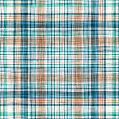  Seamless sailor flannel textile gingham repeat swatch.Teal rustic coastal beach house check fabric tile.