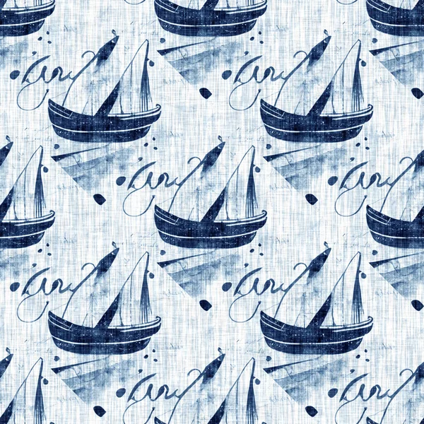 Washed Out Geometric Dip Dyed Blur Effect Nautical Marine Ocean — Stock Photo, Image