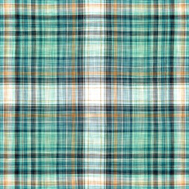  Seamless sailor flannel textile gingham repeat swatch.Teal rustic coastal beach house check fabric tile.