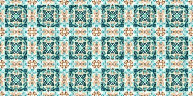  Modern nantucket summer printed edging time fabric. Banner ribbon in seamless repeat.Teal beach house border in coastal style patchwork pattern.