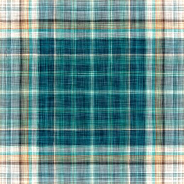  Seamless sailor flannel textile gingham repeat swatch.Teal rustic coastal beach house check fabric tile.