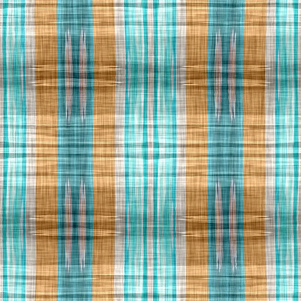 Seamless Sailor Flannel Textile Gingham Repeat Swatch Teal Rustic Coastal — 스톡 사진