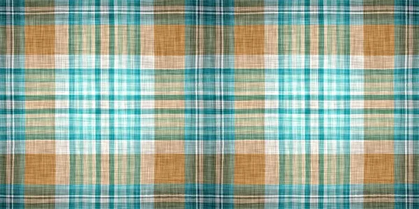Seamless Sailor Flannel Edging Trim Textile Gingham Rustic Banner Ribbon — 图库照片