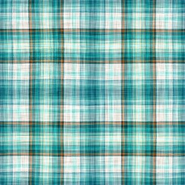  Seamless sailor flannel textile gingham repeat swatch.Teal rustic coastal beach house check fabric tile.
