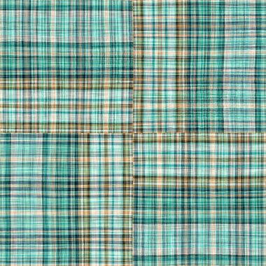 Seamless sailor flannel textile gingham repeat swatch.Teal rustic coastal beach house check fabric tile.