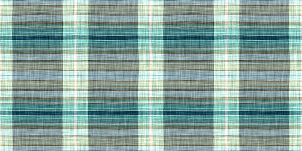 Seamless Sailor Flannel Edging Trim Textile Gingham Rustic Banner Ribbon — Stock Fotó