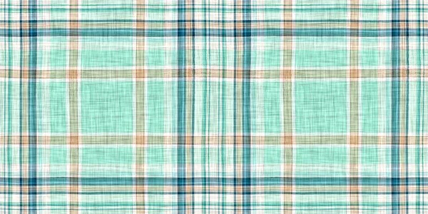 Seamless Sailor Flannel Edging Trim Textile Gingham Rustic Banner Ribbon — Stockfoto