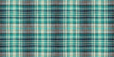  Seamless sailor flannel edging trim textile. Gingham rustic banner ribbon endless tape.Teal rustic coastal beach house border check fabric tile.