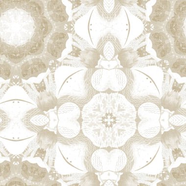 Kusursuz sahil bulanık krem bez efekti geometrik mozaik etki. Sahil evi tarzı kumaş tekrarı. Ecru doğal keten etkisi. Sahil coğrafi arka plan.