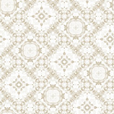 Kusursuz sahil bulanık krem bez efekti geometrik mozaik etki. Sahil evi tarzı kumaş tekrarı. Ecru doğal keten etkisi. Sahil coğrafi arka plan.