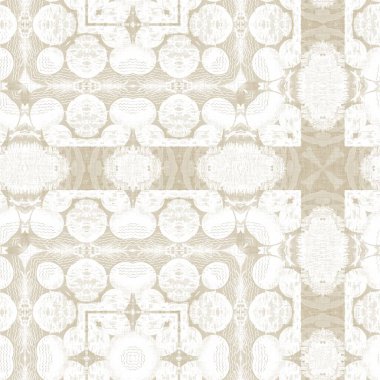 Kusursuz sahil bulanık krem bez efekti geometrik mozaik etki. Sahil evi tarzı kumaş tekrarı. Ecru doğal keten etkisi. Sahil coğrafi arka plan.