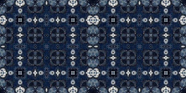 Бесшовный Дизайн Синего Баннера Модная Мужская Бесконечная Обрезка Края Ретро — стоковое фото