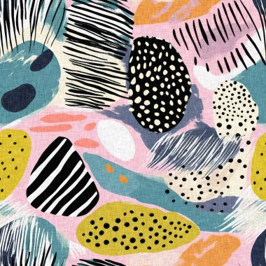  Tropik modern plaj taşları kıyı desenleri, yaz tekstil tasarımları için temiz keten pamuklu kumaş baskıları. Kusursuz, modası geçmiş çakıl taşı tekrarı arka plan.. 