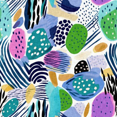 Tropik modern plaj taşları kıyı desenleri yaz tekstil tasarımları için taze keten pamuk efektli kumaş desenleri. Kusursuz trend çakıl taşı yinelenen arka plan