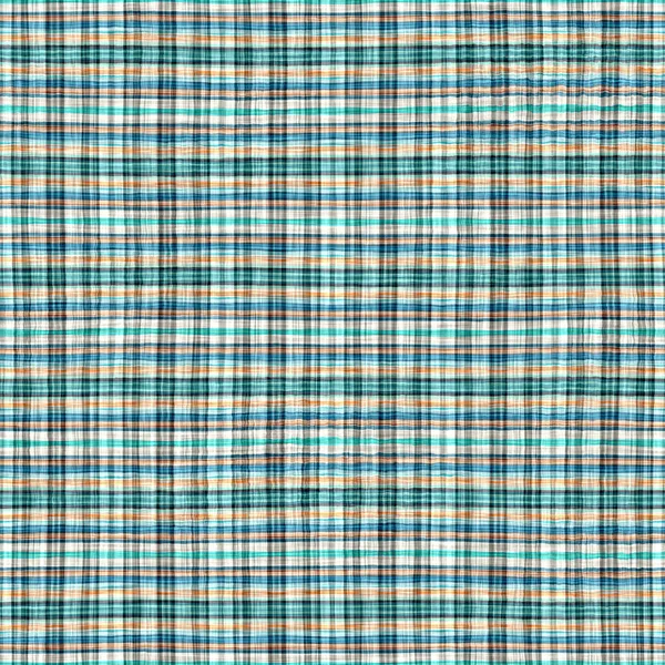  Seamless sailor flannel textile gingham repeat swatch.Teal rustic coastal beach house check fabric tile.