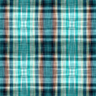  Seamless sailor flannel textile gingham repeat swatch.Teal rustic coastal beach house check fabric tile.
