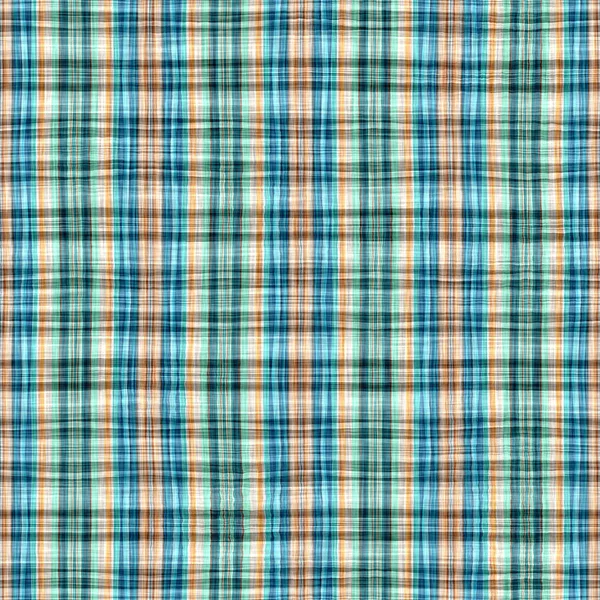  Seamless sailor flannel textile gingham repeat swatch.Teal rustic coastal beach house check fabric tile.