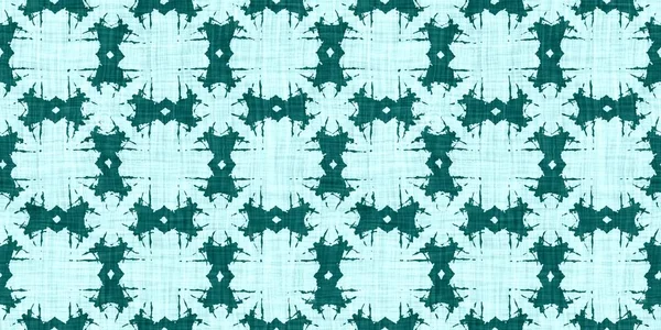 Bezešvé Aqua Pobřežní Rozmazání Prádlo Efekt Geometrické Mozaiky Efekt Boho — Stock fotografie