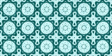  Kusursuz su kıyısı bulanık keten efekti geometrik mozaik efekt. Boho Patchwork denizcilik erkeksi kurdele kesimi. Teal yeşil, canlı suluboya batik azulejos fayans kenar afişi arkaplanı.
