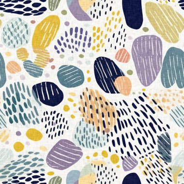 Tropik modern plaj taşları kıyı desenleri yaz tekstil tasarımları için taze keten pamuk efektli kumaş desenleri. Kusursuz trend çakıl taşı yinelenen arka plan