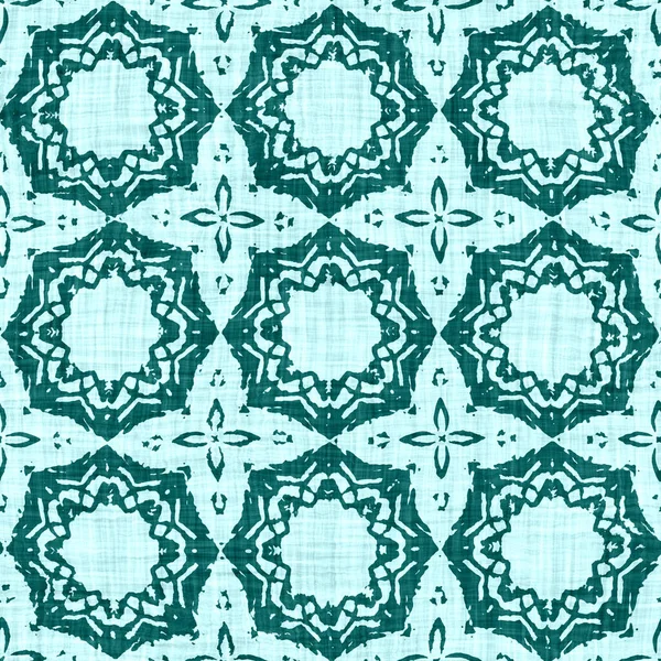 Zökkenőmentes Tengerparti Elmosódott Vászon Hatás Geometriai Mozaik Hatás Patchwork Tengerészeti — Stock Fotó