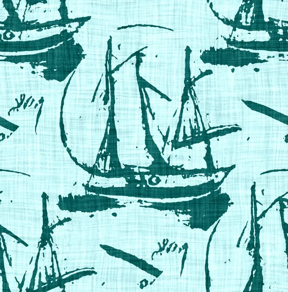 Незаметное Размытие Прибрежного Полотна Эффект Геометрической Мозаики Пластырь Морская Мужская — стоковое фото