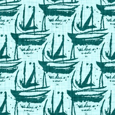  Kusursuz sahil bulanık keten efekti geometrik mozaik etkisi. Patchwork denizcilik, erkeksi yaz kurdelesi kesimi. Teal mavisi beyaz canlı suluboya batik azulejos fayans kenar afişi arkaplanı.