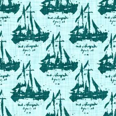  Kusursuz sahil bulanık keten efekti geometrik mozaik etkisi. Patchwork denizcilik, erkeksi yaz kurdelesi kesimi. Teal mavisi beyaz canlı suluboya batik azulejos fayans kenar afişi arkaplanı.