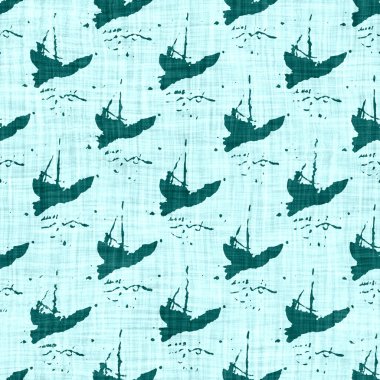  Kusursuz sahil bulanık keten efekti geometrik mozaik etkisi. Patchwork denizcilik, erkeksi yaz kurdelesi kesimi. Teal mavisi beyaz canlı suluboya batik azulejos fayans kenar afişi arkaplanı.