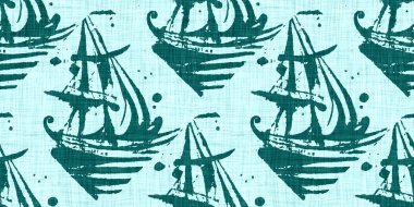  Kusursuz su kıyısı bulanık keten efekti geometrik mozaik efekt. Boho Patchwork denizcilik erkeksi kurdele kesimi. Teal yeşil, canlı suluboya batik azulejos fayans kenar afişi arkaplanı.