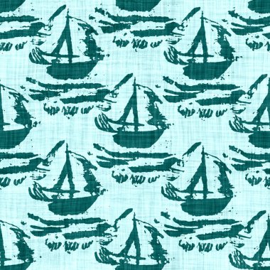  Kusursuz sahil bulanık keten efekti geometrik mozaik etkisi. Patchwork denizcilik, erkeksi yaz kurdelesi kesimi. Teal mavisi beyaz canlı suluboya batik azulejos fayans kenar afişi arkaplanı.