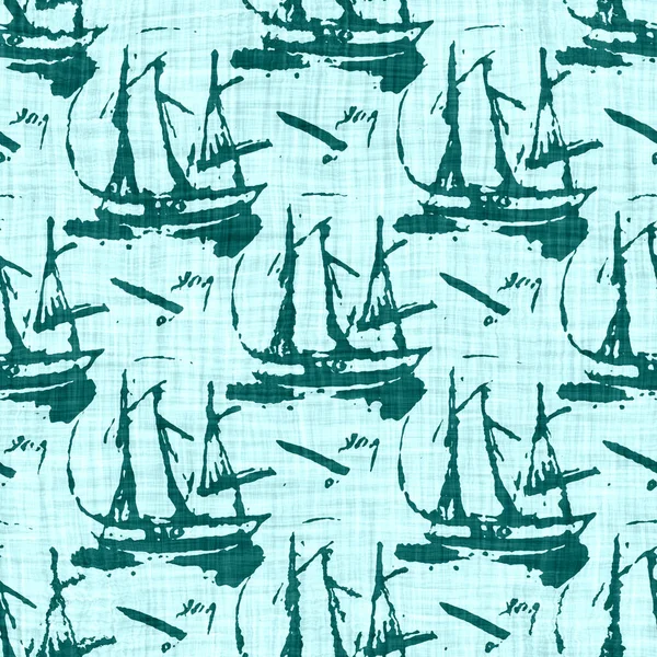  Kusursuz sahil bulanık keten efekti geometrik mozaik etkisi. Patchwork denizcilik, erkeksi yaz kurdelesi kesimi. Teal mavisi beyaz canlı suluboya batik azulejos fayans kenar afişi arkaplanı.