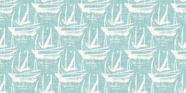 Boho Patchwork denizcilik, erkeksi yaz kurdele kesimi. Aqua teal blue vibrant suluboya batik azulejos fayans sınır kapağı arka planı. Kusursuz sahil bulanık keten efekti geometrik mozaik etkisi. 