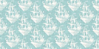Boho Patchwork denizcilik, erkeksi yaz kurdele kesimi. Aqua teal blue vibrant suluboya batik azulejos fayans sınır kapağı arka planı. Kusursuz sahil bulanık keten efekti geometrik mozaik etkisi. 