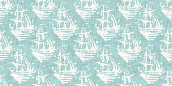 Boho Patchwork denizcilik, erkeksi yaz kurdele kesimi. Aqua teal blue vibrant suluboya batik azulejos fayans sınır kapağı arka planı. Kusursuz sahil bulanık keten efekti geometrik mozaik etkisi. 