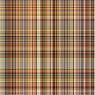 Woodland brown tartan seamless pattern textile. Tonal autumnal forest plaid with organic texture. Background of orange stripe for rough wallpaper