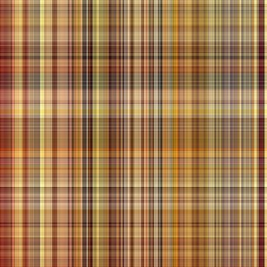 Woodland brown tartan seamless pattern textile. Tonal autumnal forest plaid with organic texture. Background of orange stripe for rough wallpaper
