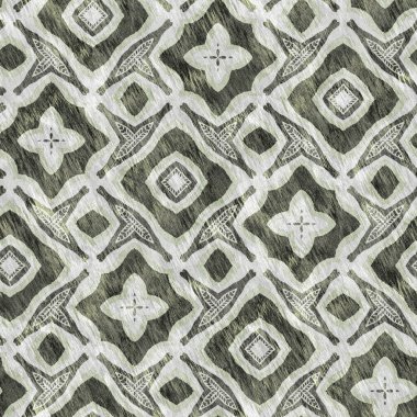 Mozaik geometrik yeşil, pürüzsüz doku deseni. Yazılı kumaş için modaya uygun kaleydoskop tasarımı. Sert soyut tekstil tasarımı