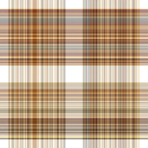 Woodland White Tartan Seamless Pattern Textile Tonal Autumnal Forest Plaid — 图库照片