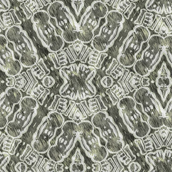 Геометрический Зеленый Безморщинистый Текстурный Узор Модный Калейдоскоп Сотканный Печатной Ткани — стоковое фото