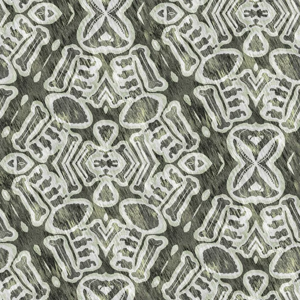 Mosaico Geométrico Verde Padrão Textura Sem Costura Design Tecido Caleidoscópio — Fotografia de Stock