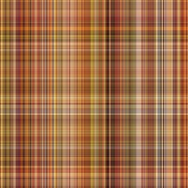 Woodland brown tartan seamless pattern textile. Tonal autumnal forest plaid with organic texture. Background of orange stripe for rough wallpaper