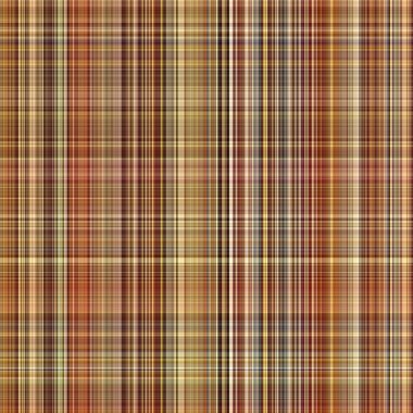 Woodland brown tartan seamless pattern textile. Tonal autumnal forest plaid with organic texture. Background of orange stripe for rough wallpaper