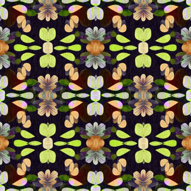 Yaban çiçeği kırsal damaske pürüzsüz desen. Klasik dekoratif duvar kâğıdı için geometrik antika çiçek. Cottagecore moda tekrar fayans