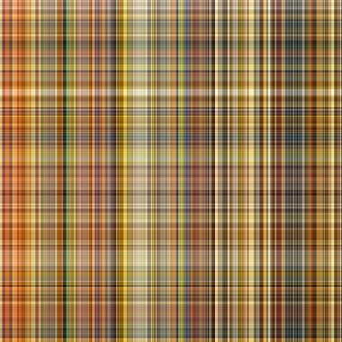 Woodland brown tartan seamless pattern textile. Tonal autumnal forest plaid with organic texture. Background of orange stripe for rough wallpaper