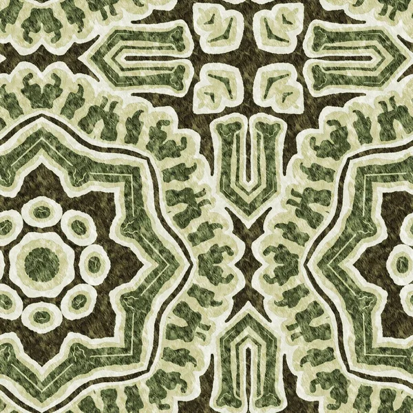 Ψηφιδωτό Γεωμετρικό Πράσινο Μοτίβο Χωρίς Ραφή Υφή Μοντέρνο Καλειδοσκόπιο Υφαντό — Φωτογραφία Αρχείου