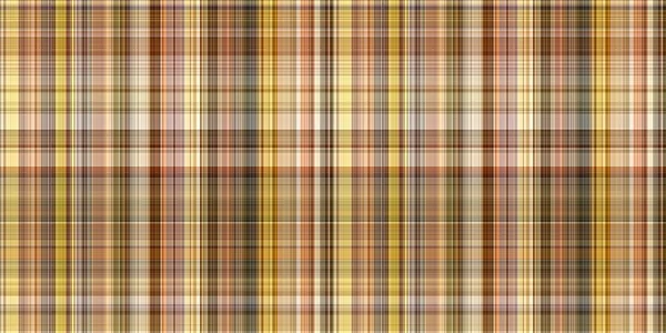 Woodland Brown Tartan Seamless Border Textile Tonal Autumnal Forest Plaid — Stockfoto